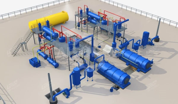 كم تكلفة نظام تكرير زيت الإطارات بتقنية التحلل الحراري