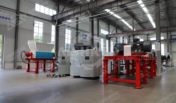 آلة تقطيع النفايات البلدية الصلبة